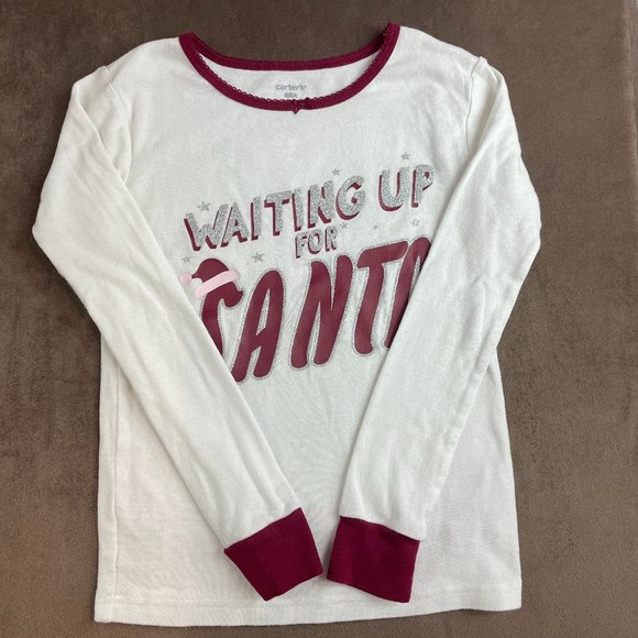 Carter's Girls Cotton "Waiting for Santa" Pajamas Size 8 (SKU: 50G) - Picture 2 of 5